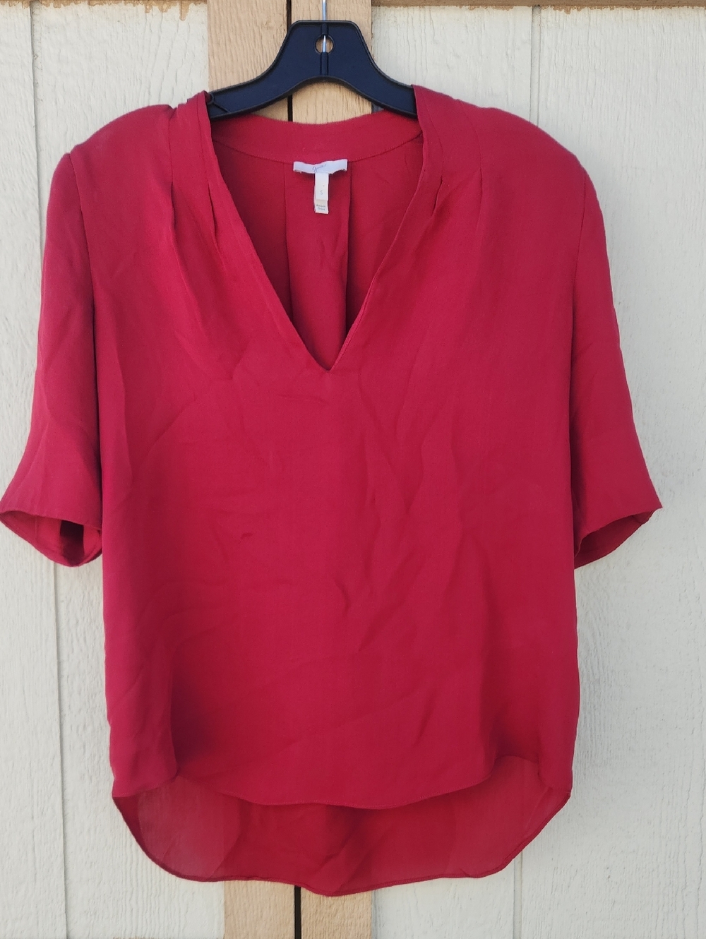 Joie Silk Luxe Top Blouse Rich Mom Hamptons Lightweight Small Euro Summer Corp